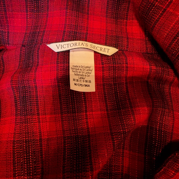 Victoria's Secret Women's Red Plaid Pajama Set - Picture 5 of 6